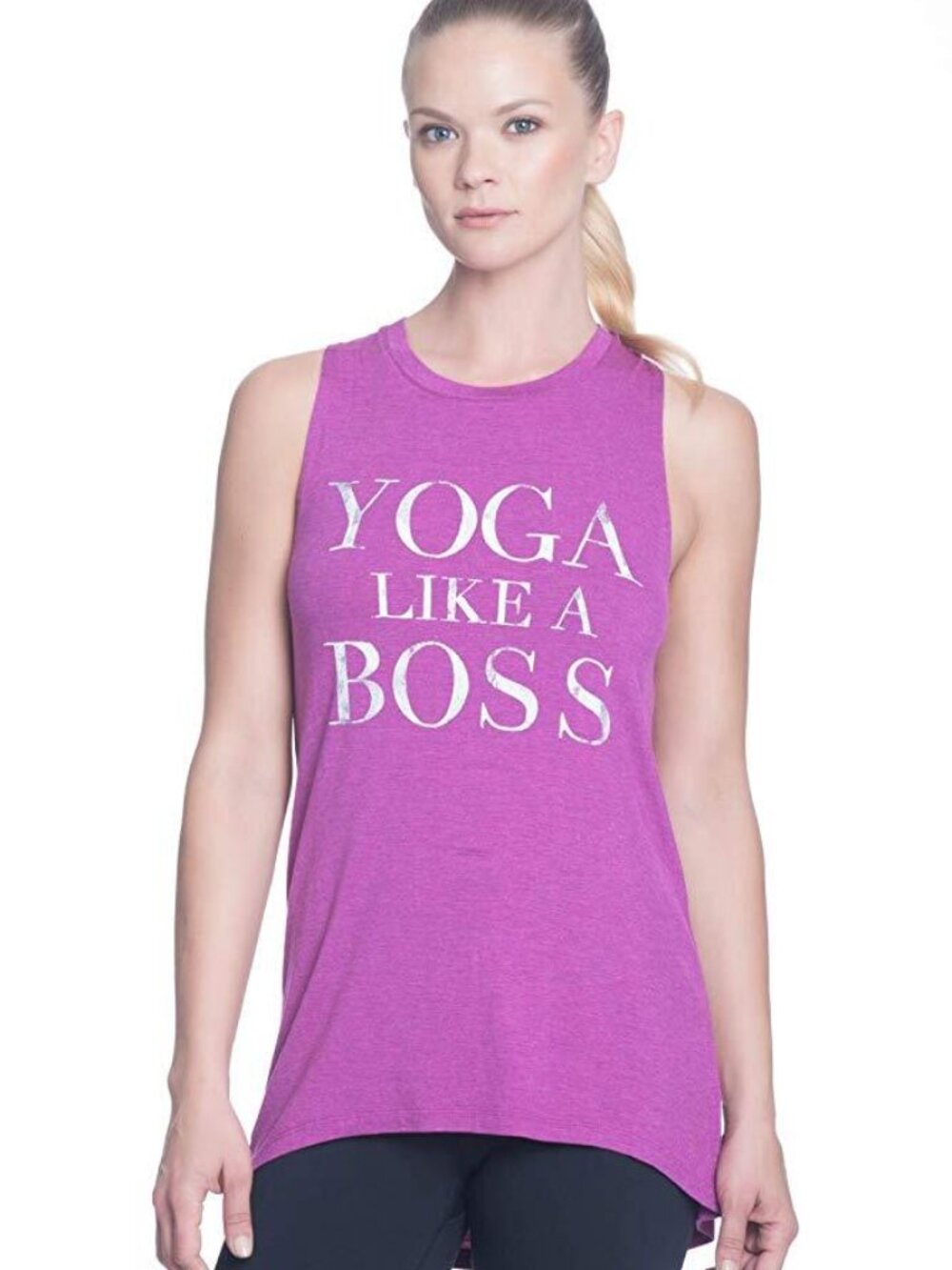 Gaiam Womens Graphic Keyhole Back Tank Top